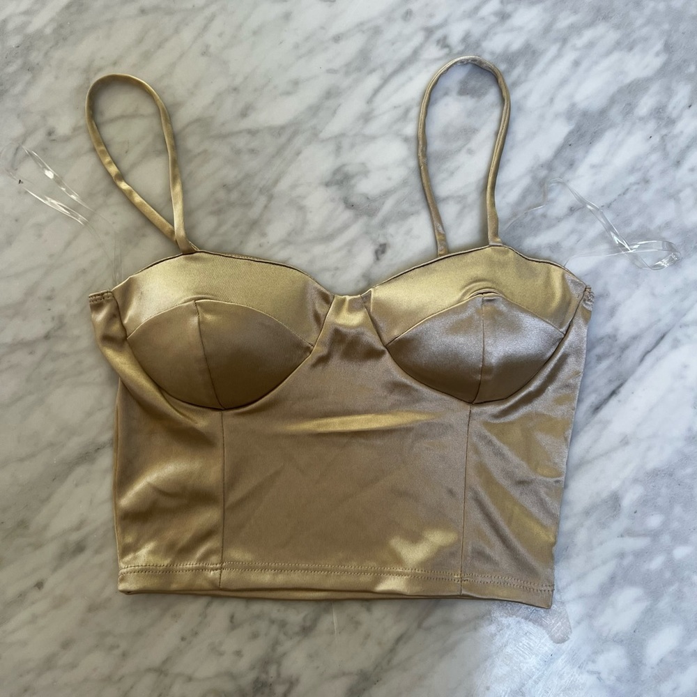 Satin crop top